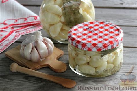 Рецепт: Чеснок маринованный на RussianFood.com