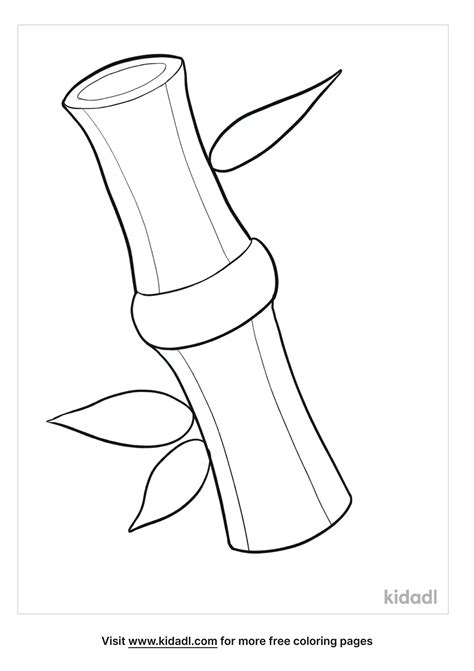 Free Bamboo Coloring Page | Coloring Page Printables | Kidadl