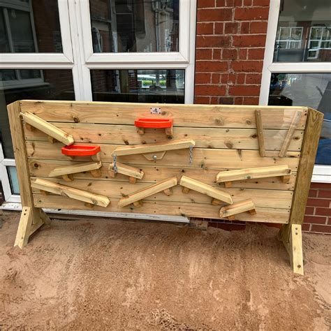 playground interactive sand play wall precision timber