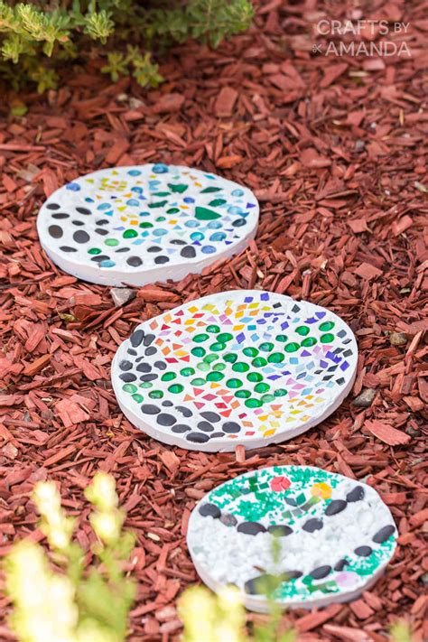 inexpensive stepping stone walkway ideas 8