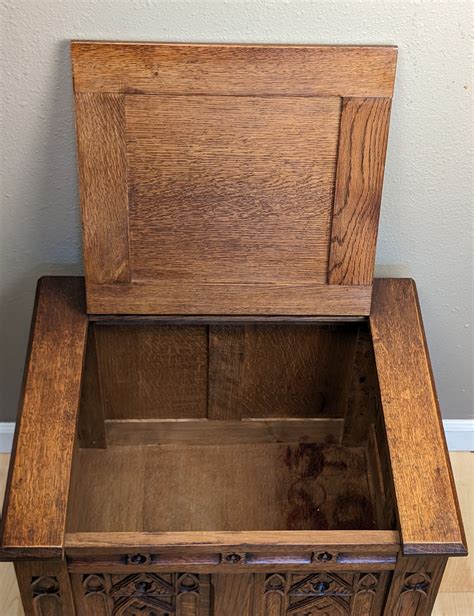 Antique French Gothic Revival Toy or Blanket Chest/trunk in Oak Wood - Etsy
