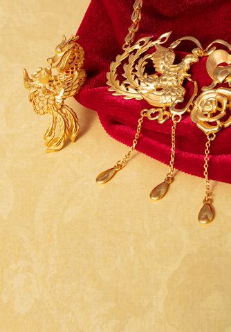 ceremony jewelry dragon  phoenix lao feng xiang canada