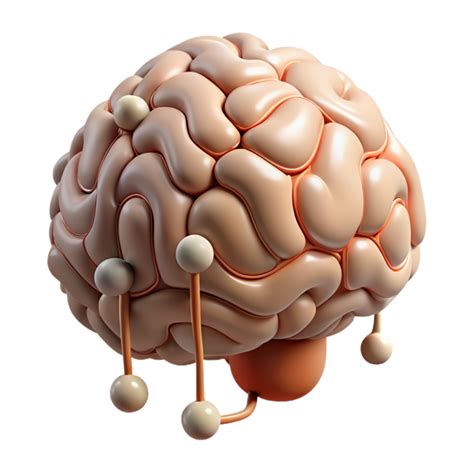 dramatic abstract Brain Circuitry Illustration Simplified View Isolated ... 