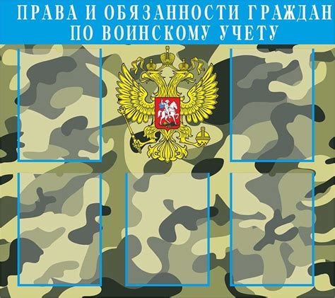 Стенд «Воинский учет» | Купить | Пермь