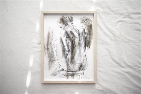 Nude Wall Art Fine Art Print Woman Sketch Print Bedroom | Etsy