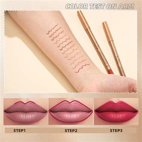 12 Colors Matte Lip Liner Set, Professional Contouring and Plumping Lip