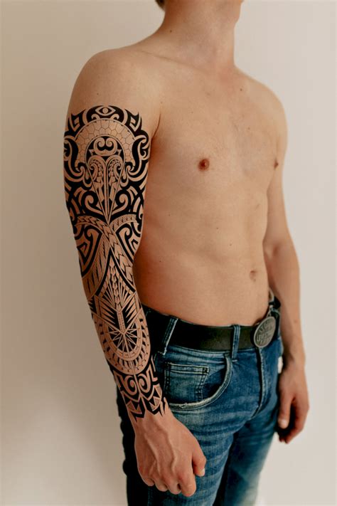 Тату-рукав "Полінезія" - tattooshka.com
