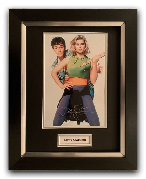 KRISTY SWANSON HAND SIGNED FRAMED PHOTO DISPLAY - BUFFY THE VAMPIRE