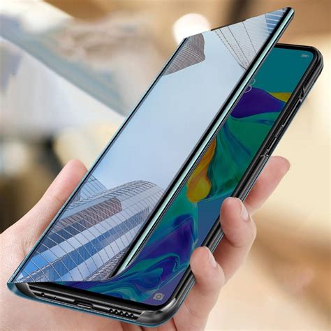 Satın alın Transparent Mirror View Flip Case For Huawei P20 P30 P40 Pro ...