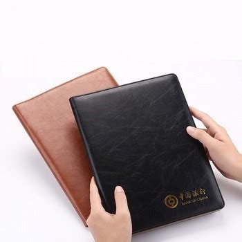 jual folder file eksekutif kustom pemegang kartu daun longgar kulit