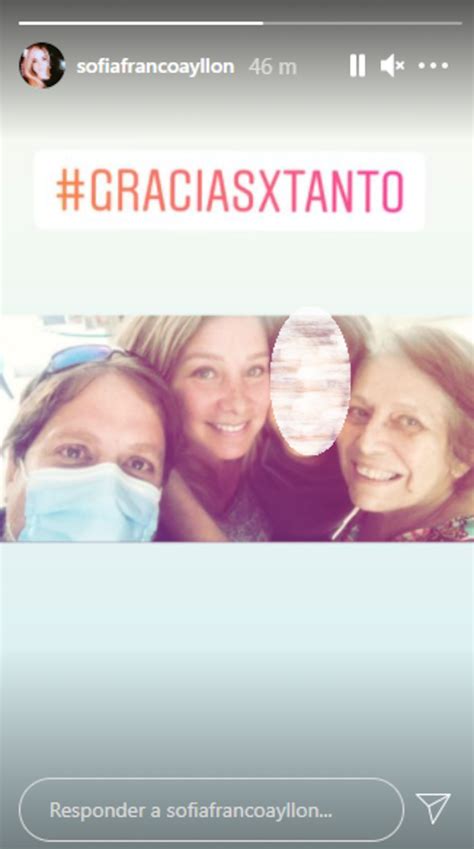 Sofía Franco sale en libertad y envía mensaje en Instagram tras ser