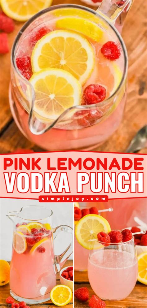 Pink Lemonade Vodka Punch | Punch recipes, Pink lemonade vodka, Alcohol ...