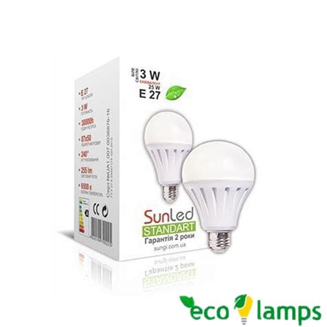 Светодиодная лампа 3 Вт купить в Киеве, Одессе - Ecolamps