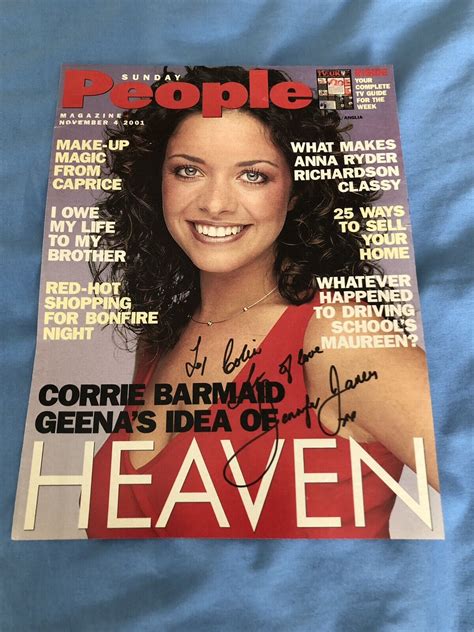 JENNIFER JAMES (CORONATION STREET) SIGNED MAGAZINE ARTICLE | eBay