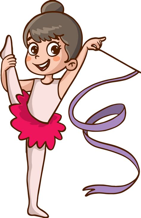 Sports for kids. Artistic gymnastics vector illustration 13830828