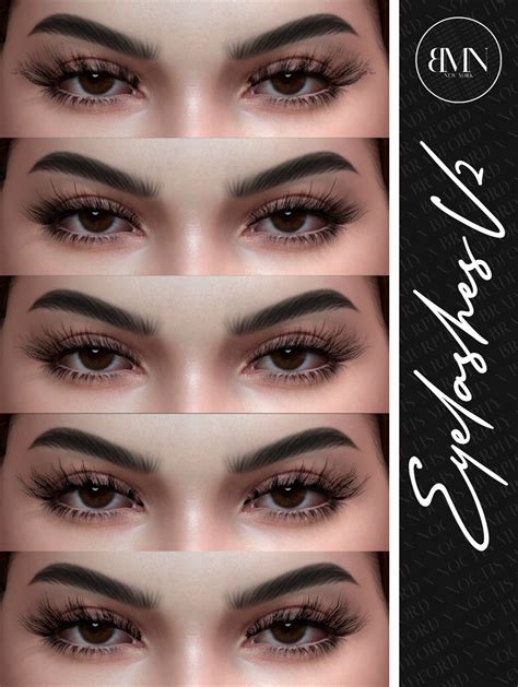 3D Eyelashes V2 | Sims 4 cc makeup, Eyelashes, Sims 4 cc eyes