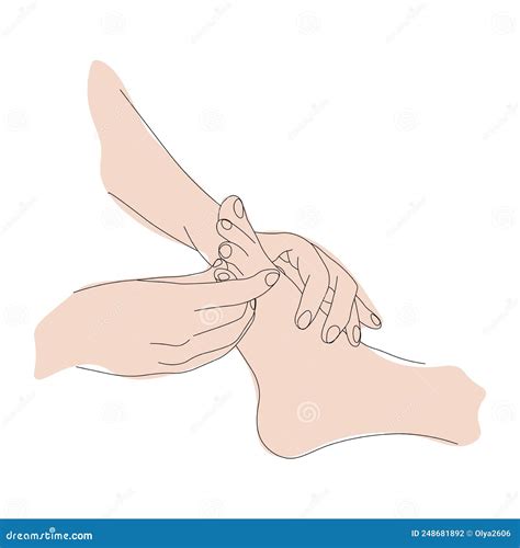 Foot Massage Movements, Basic Foot Massage Movements, Vector