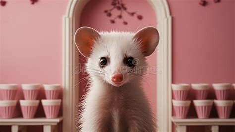 Capturing the Essence: Minimalist Photography of a Charming Opossum ...