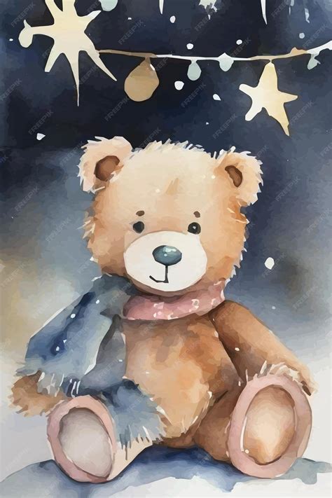 Premium Vector | Watercolor bear
