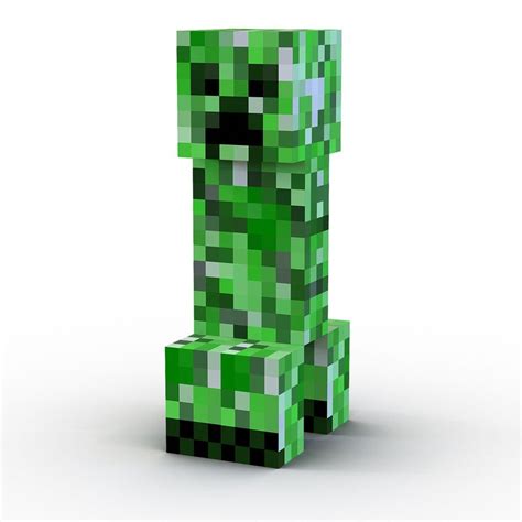 3D Minecraft Creeper - 3D Model | Криперы, Поделки minecraft, Minecraft ...