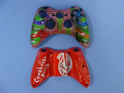 My cousin's husband paints custom XBOX360 controllers. Here's his TMNT ...