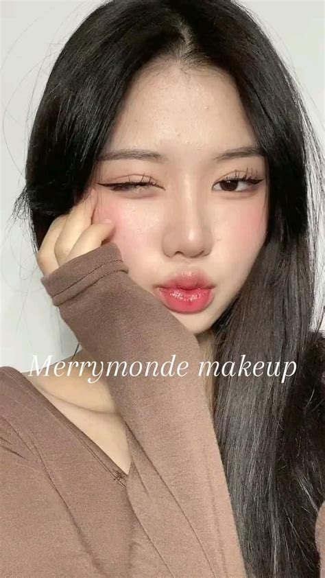 милый макияж корейский макияж глаз губ макияж для начинающих # ...