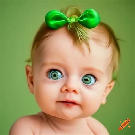 cute baby  green eyes