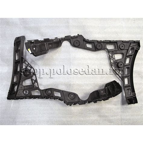 Комплект направляющих заднего бампера для VW Polo седан, VAG 6RU898393