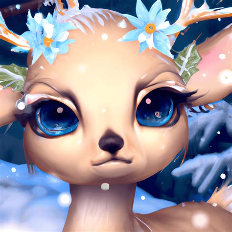 Stunningly Beautiful Cute Christmas Kawaii Animal Graphic · Creative ...
