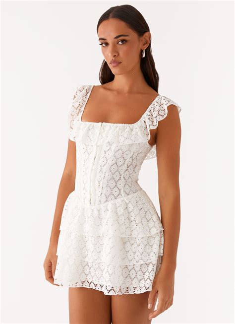 Paradise Dreams Corset Mini Dress - White – Peppermayo US