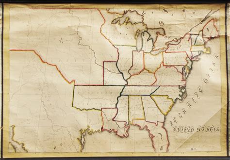 Lovely "schoolgirl map" of the United States - Rare & Antique Maps