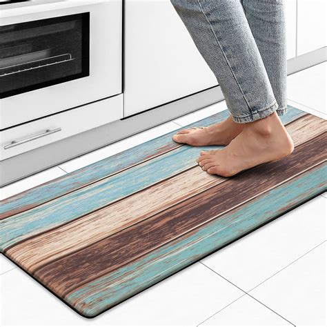 GALMAXS7 Abstract Anti Fatigue Kitchen Rugs and Mat Waterproof Indoor ...