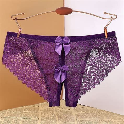 Pantys for Women Low Rise Lacy Panties Sexy Mesh Panties Crotchless