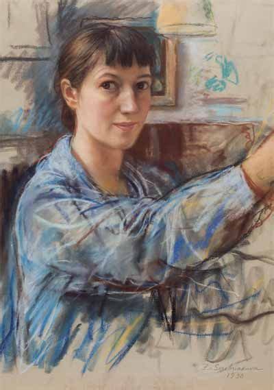 Зинаида Серебрякова. Автопортрет. 1930. Бумага, пастель. Частное ...
