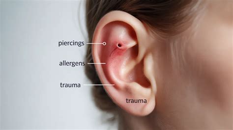 swollen ear lobe  treatment  prevention