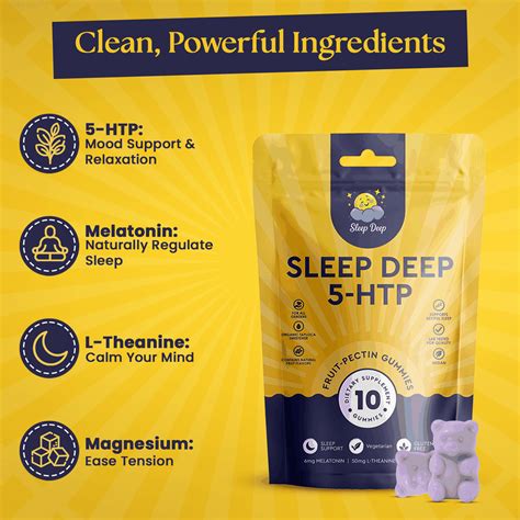 Sleep Deep 5-HTP Gummies – Fall Asleep Faster & Wake Refreshed – RKO