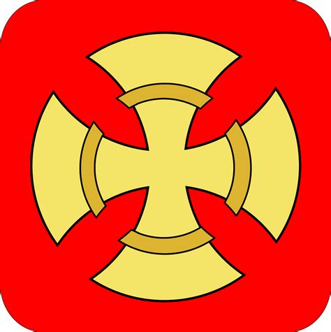 Złoty Krzyż symbol wektor | Wektory w domenie publicznej