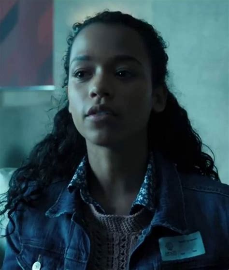 Taylor Russell ESCAPE ROOM 2 Denim Jacket | Zoey Davis Slim Fit Jacket
