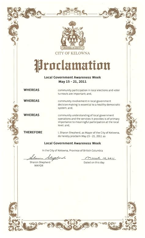 Proclamation Templates Examples Of Honoring someone Just B Cause ...