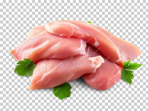 Premium PSD | Raw chicken meat isolated on transparent background png psd