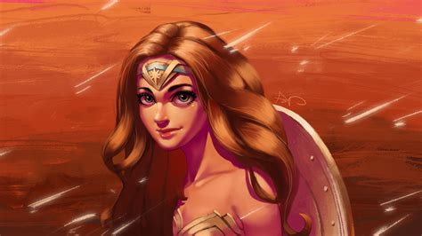 Wonder Woman Cute Art Wallpaper,HD Superheroes Wallpapers,4k Wallpapers ...