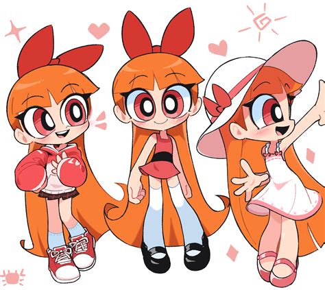 blossom (powerpuff girls) drawn by kim_crab | Danbooru