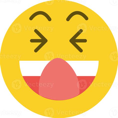 Cheeky face emoticon. 21095376 PNG
