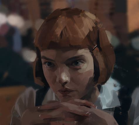 Wallpaper ID: 1467099 / drawing, Anya Taylor-Joy, Beth Harmon, fan art