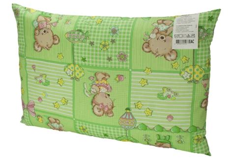 Подушка детская "Дрема" 40*60 бязь зеленая по низкой цене