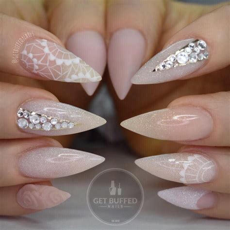 Unha Stiletto Decorada Simples - Unhas Stiletto Decoradas Simples - Unhas De Decoradas