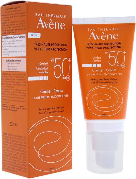 Avene Sun Care Cream with SPF 50 Plus, 50 ml : Amazon.co.uk: Beauty