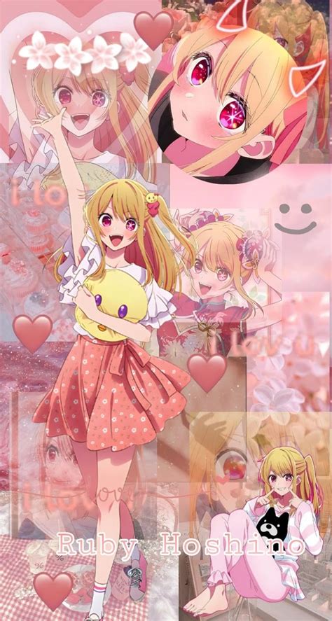 some anime characters with hearts and flowers in their hair, one girl ...