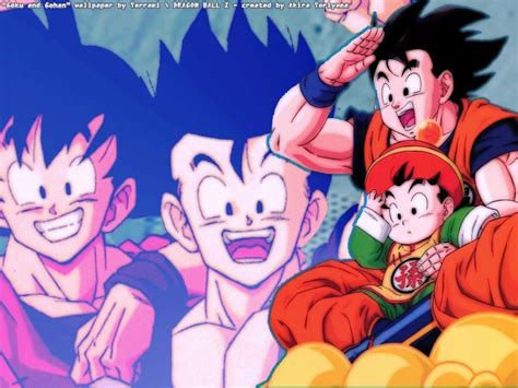 gokuhan - goku & gohan Wallpaper (18428761) - Fanpop