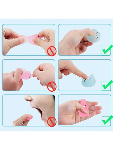 20 แพ็ค Squishes Mochi ของเล่น Squishy Glow in The Dark Party Favors ...